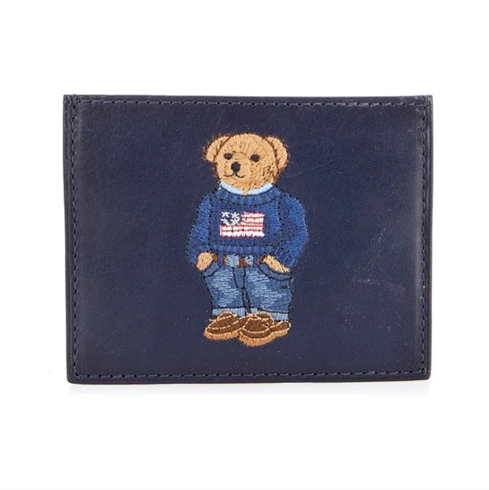 Polo Bear Leather Card Case